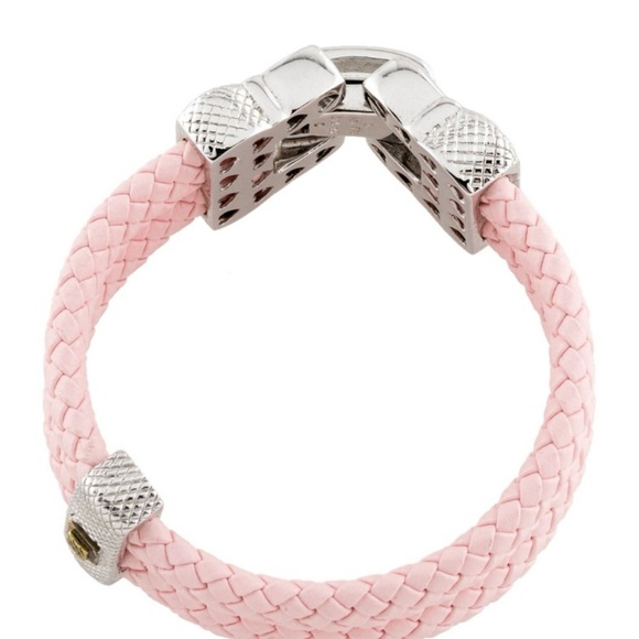 JUDITH RIPKA Diamond leather bracelet. - Picture 2 of 11